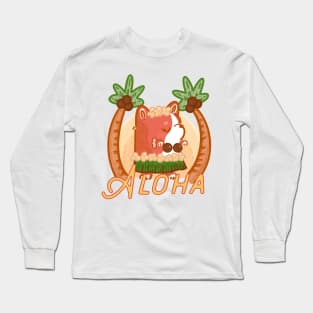 Aloha Corgi Long Sleeve T-Shirt